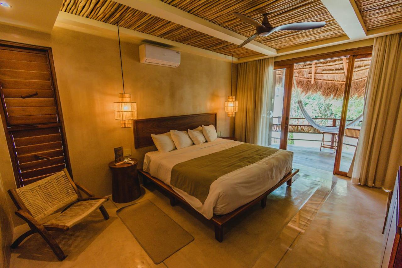 Hotel Carolina Bacalar Bagian luar foto
