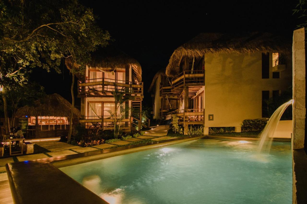 Hotel Carolina Bacalar Bagian luar foto