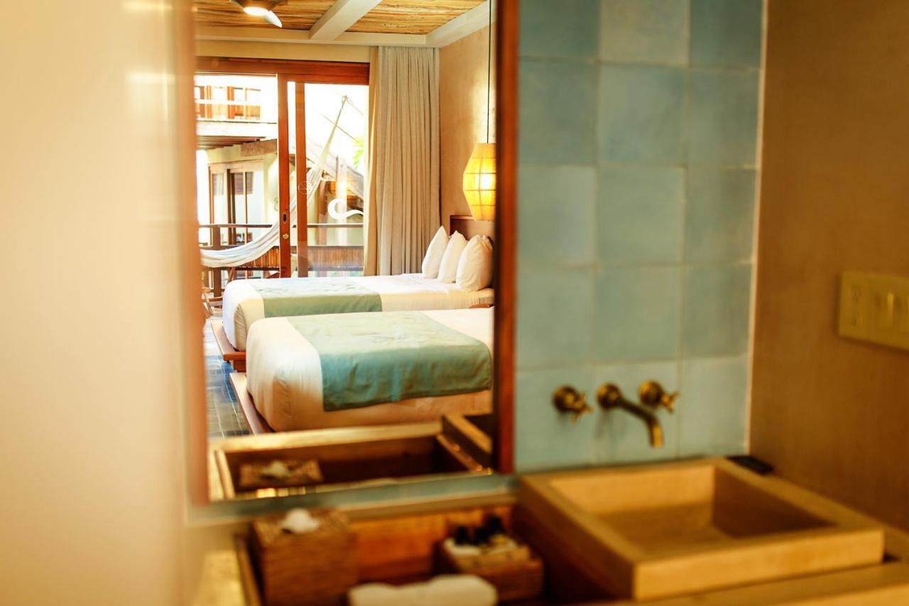 Hotel Carolina Bacalar Bagian luar foto