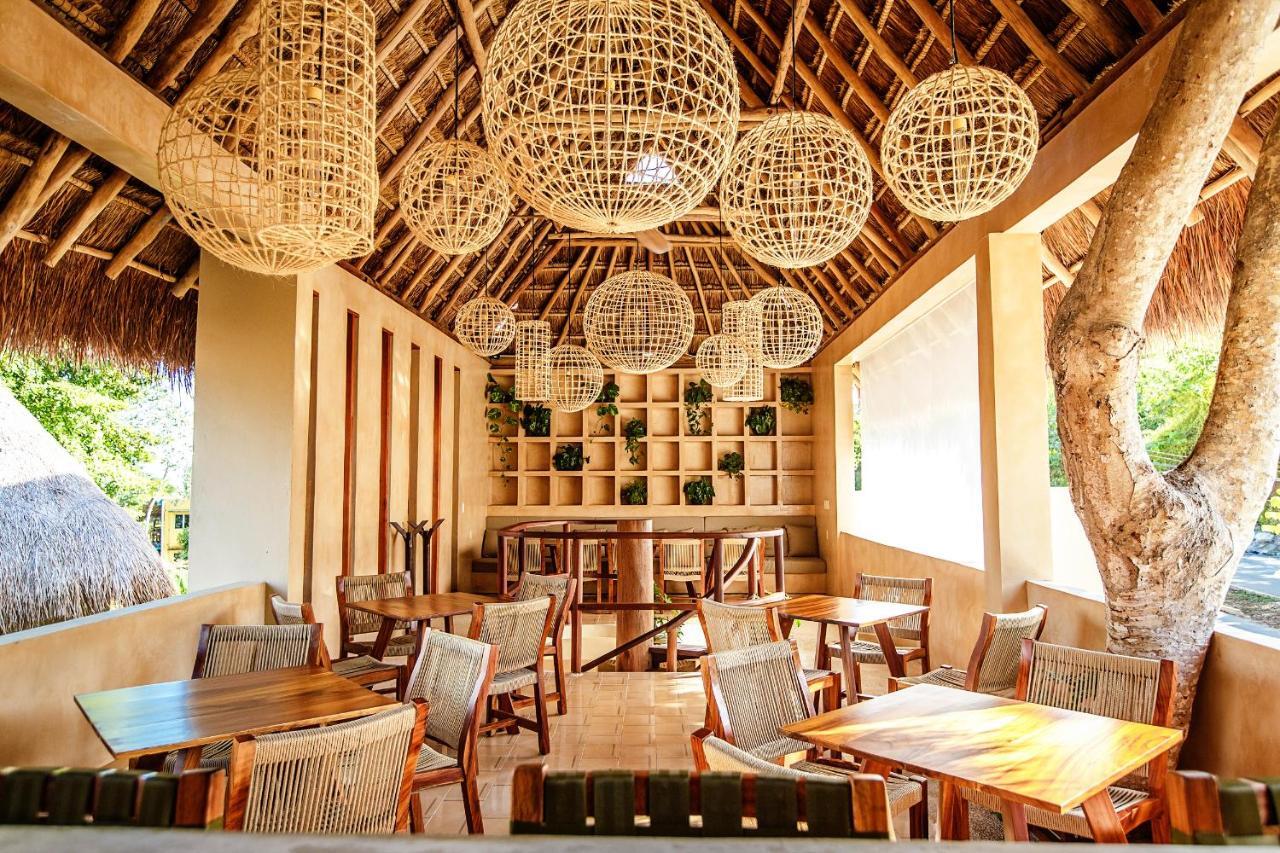 Hotel Carolina Bacalar Bagian luar foto