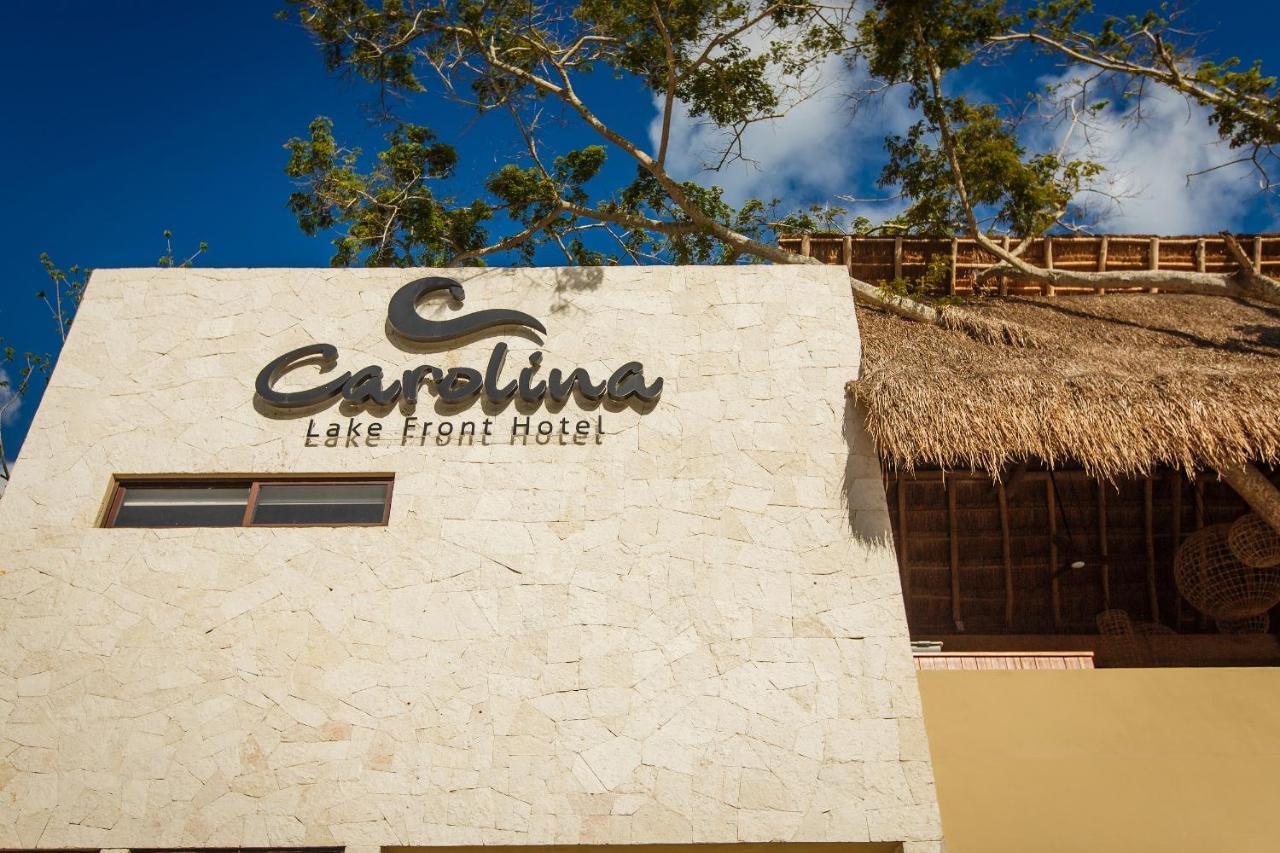 Hotel Carolina Bacalar Bagian luar foto