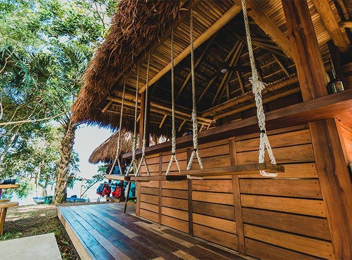 Hotel Carolina Bacalar Bagian luar foto