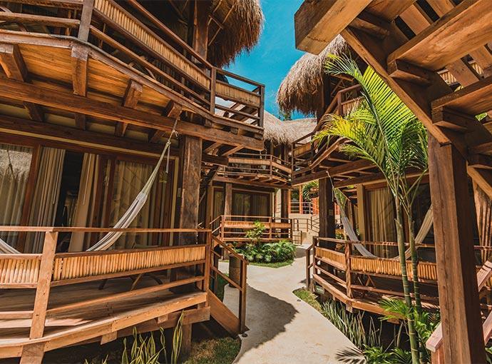 Hotel Carolina Bacalar Bagian luar foto