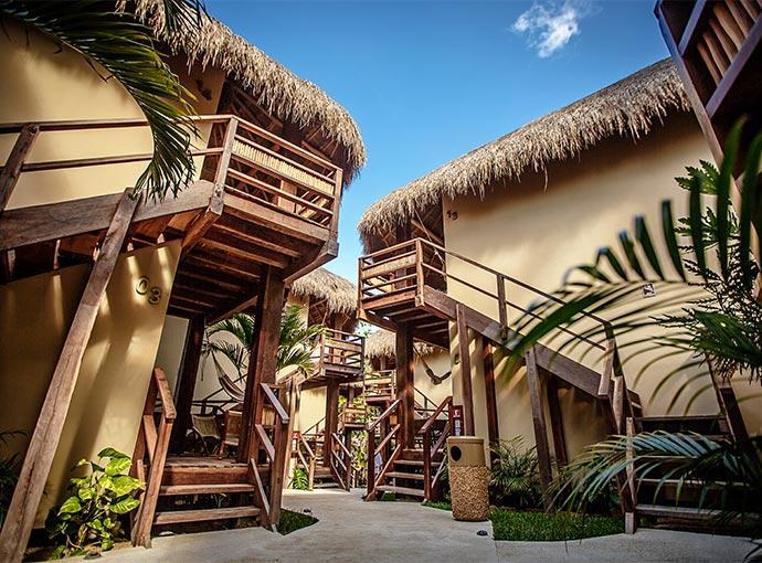 Hotel Carolina Bacalar Bagian luar foto