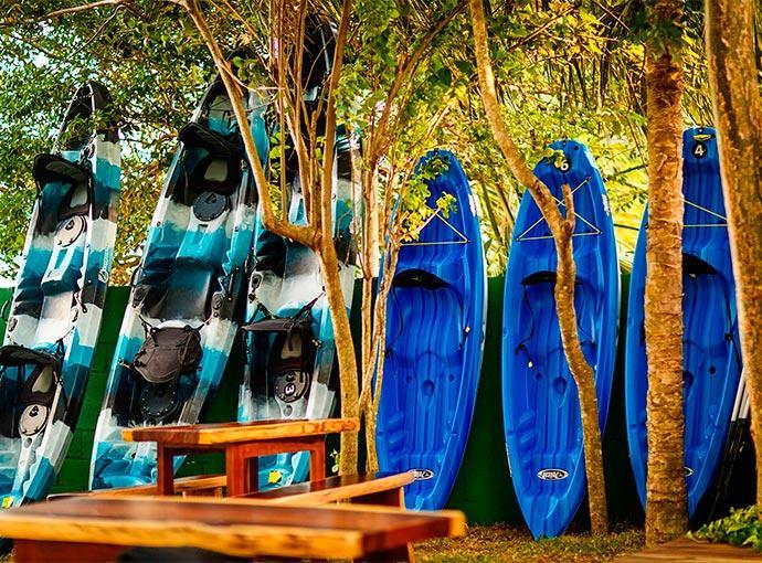 Hotel Carolina Bacalar Bagian luar foto