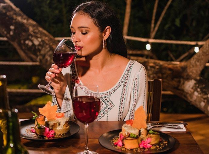 Hotel Carolina Bacalar Bagian luar foto
